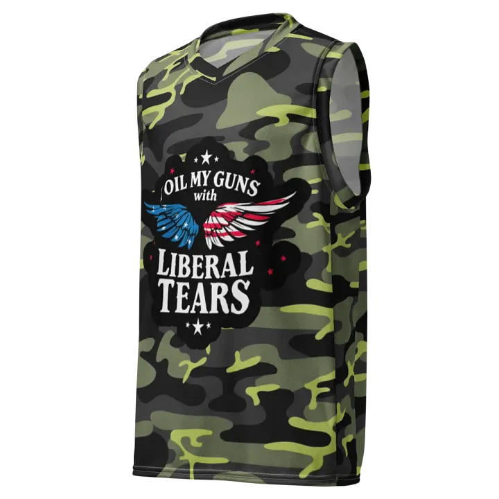 Basketball Jersey: Liberal Tears Gun Oil product image (2)