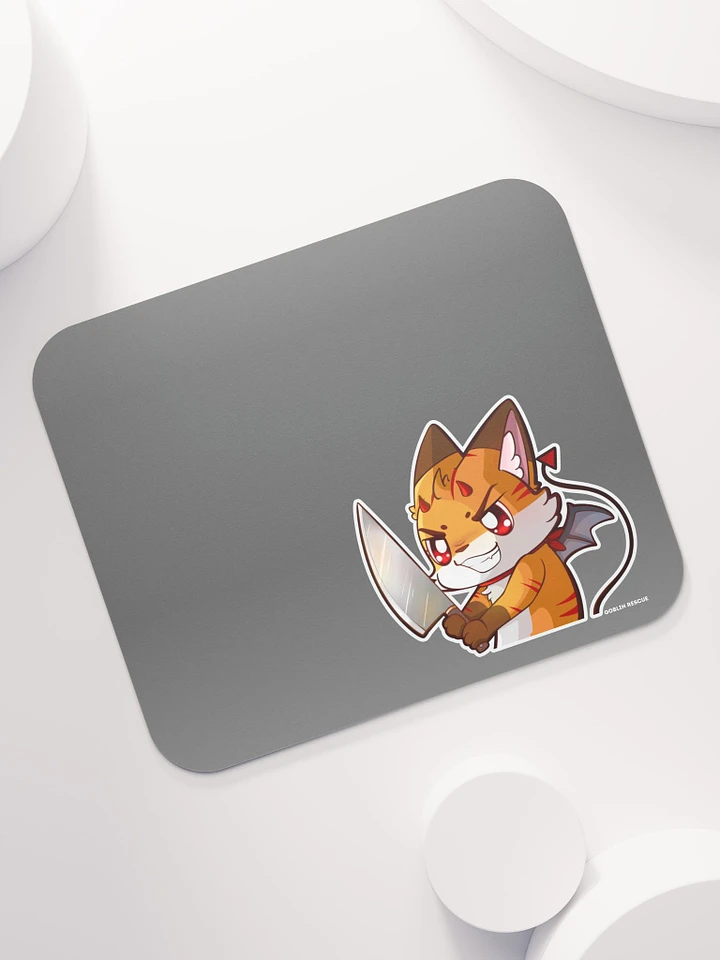 Tots the Fox Knife Mouse Pad🦊🔪 product image (1)
