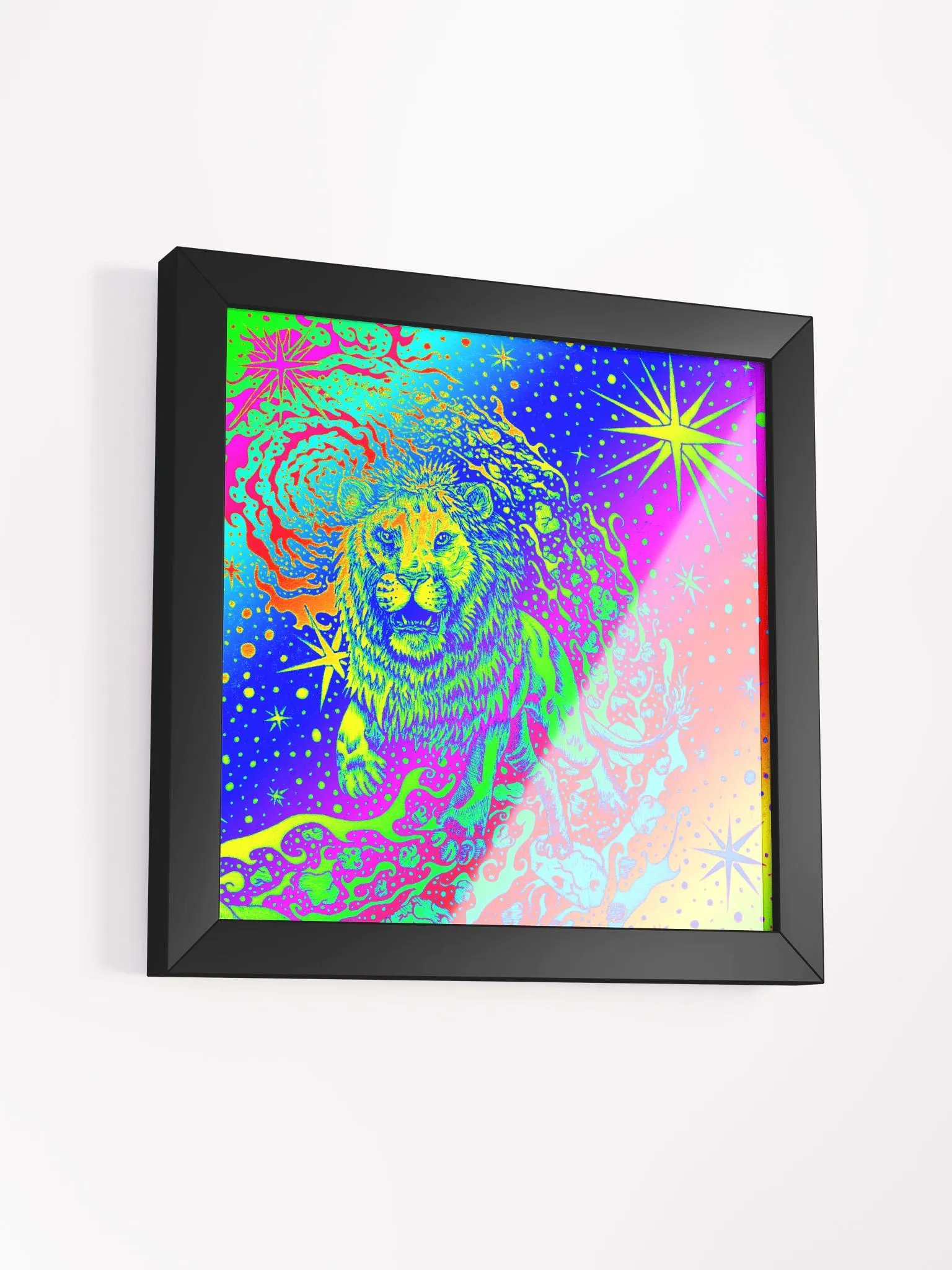 Limited Edition Full Rainbow Leo Zodiac Framed Matte Poster product image (8)