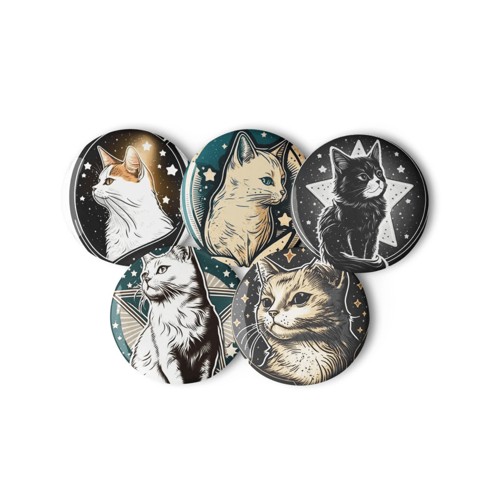 Starry Cat Pin Button Set product image (11)