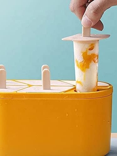 BPA-Free 6-Piece Popsicle Moulds (Orange) product image (2)