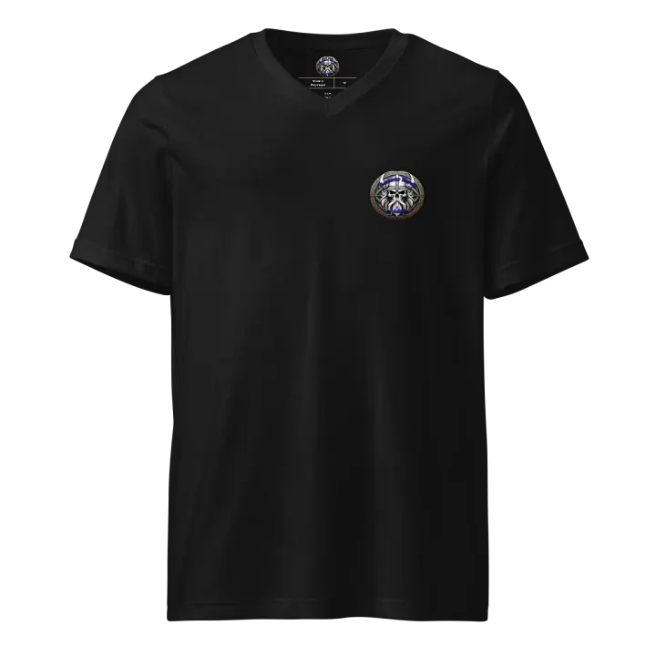 Viking Skull Emblem V-Neck Tee product image (1)