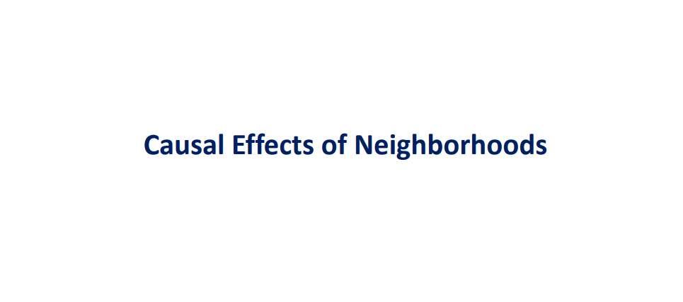 Using Big Data to Solve Economic and Social Problems-Causal Effects of Neighborhoods product image (1)