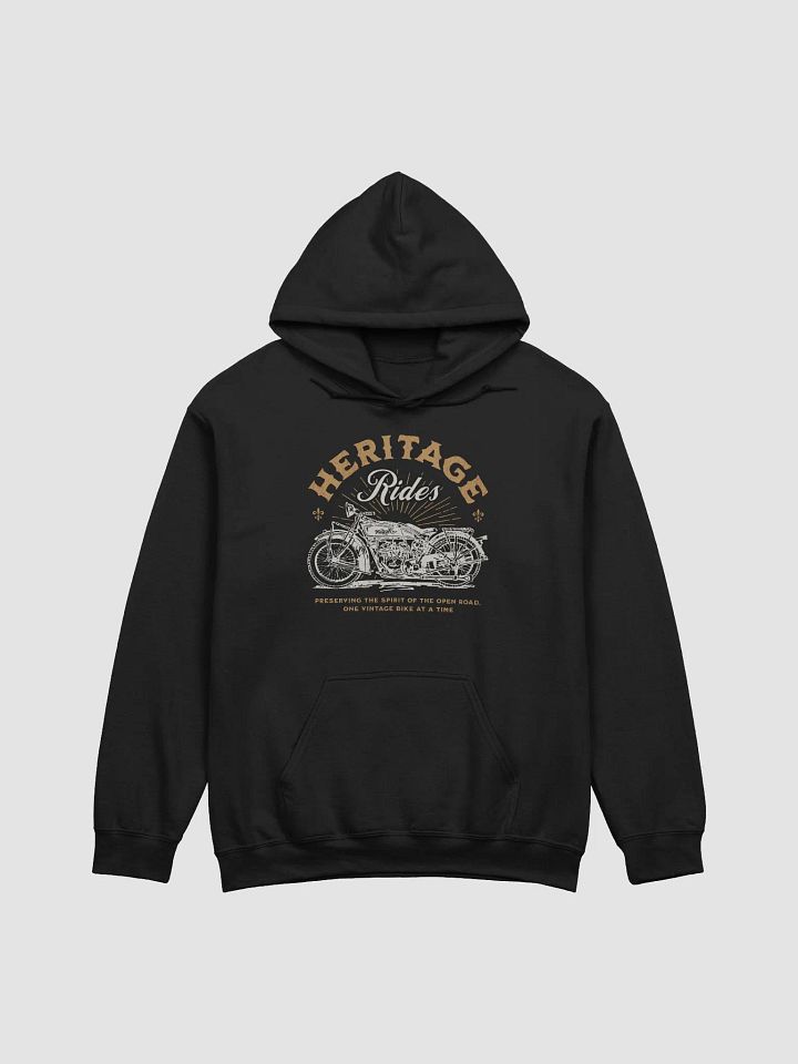 Heritage Rides Hoodie | Vintage Motorcycle Biker Sweatshirt for Classic Riders product image (2)