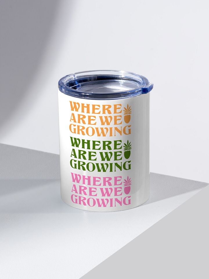 Where Are We Growing Repeating Pattern Small Tumbler product image (1)
