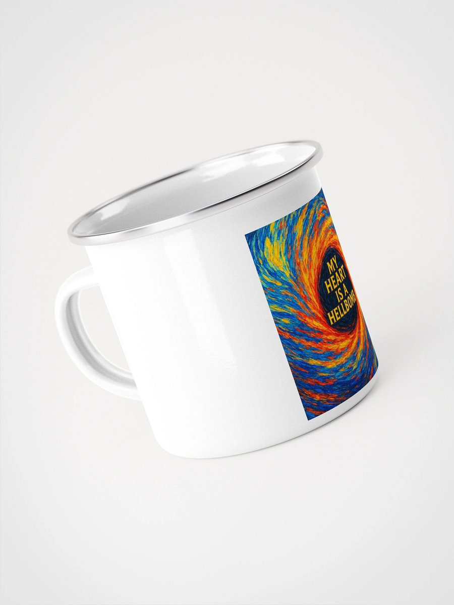 my heart is a hellbomb Enamel Mug product image (4)