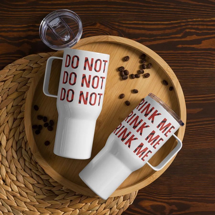 Warning Grid Travel Mug product image (12)