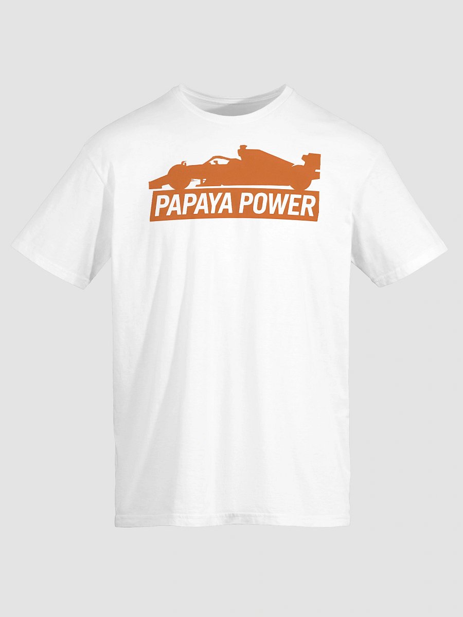 Papaya Power McLaren F1 Car Silhouette T-Shirt - Iconic Motorsport Fan Gear product image (5)