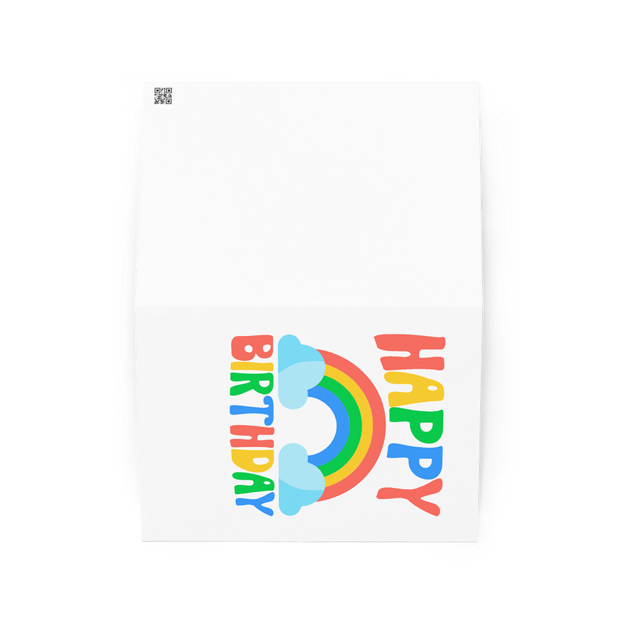 Happy Birthday (Rainbow) Birthday Card 5" x 7" product image (2)
