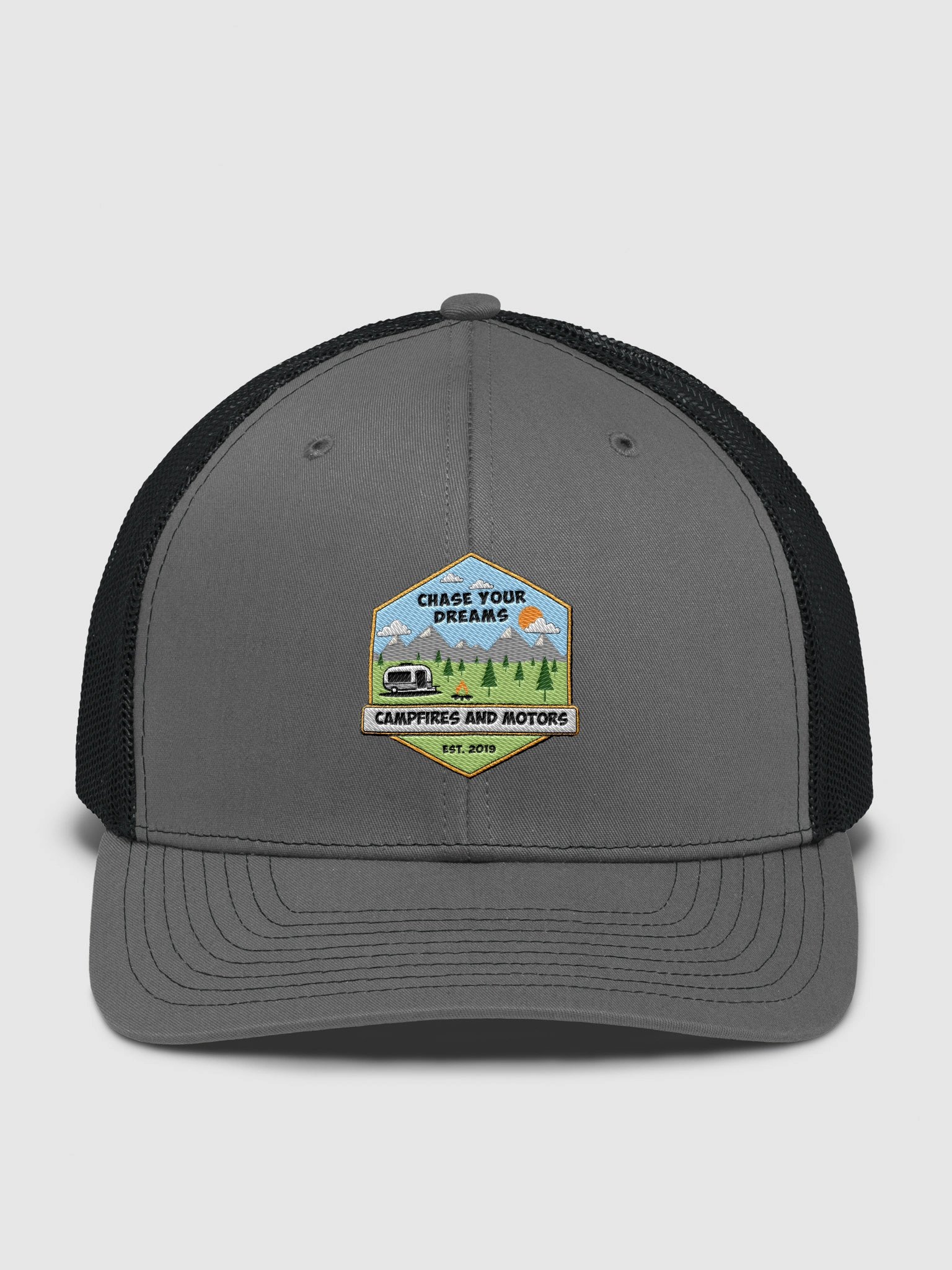 Chase Your Dream Campfires and Motors Trucker Hat product image (1)