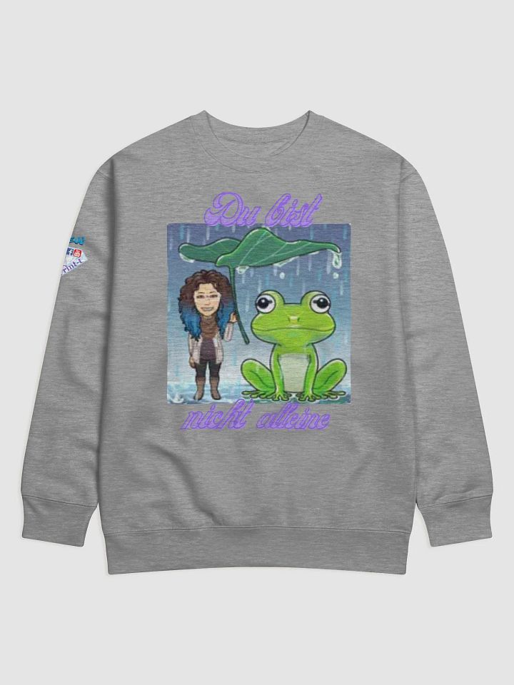 Sweatshirt aus hochwertiger Baumwolle mit du bist nicht alleine product image (3)