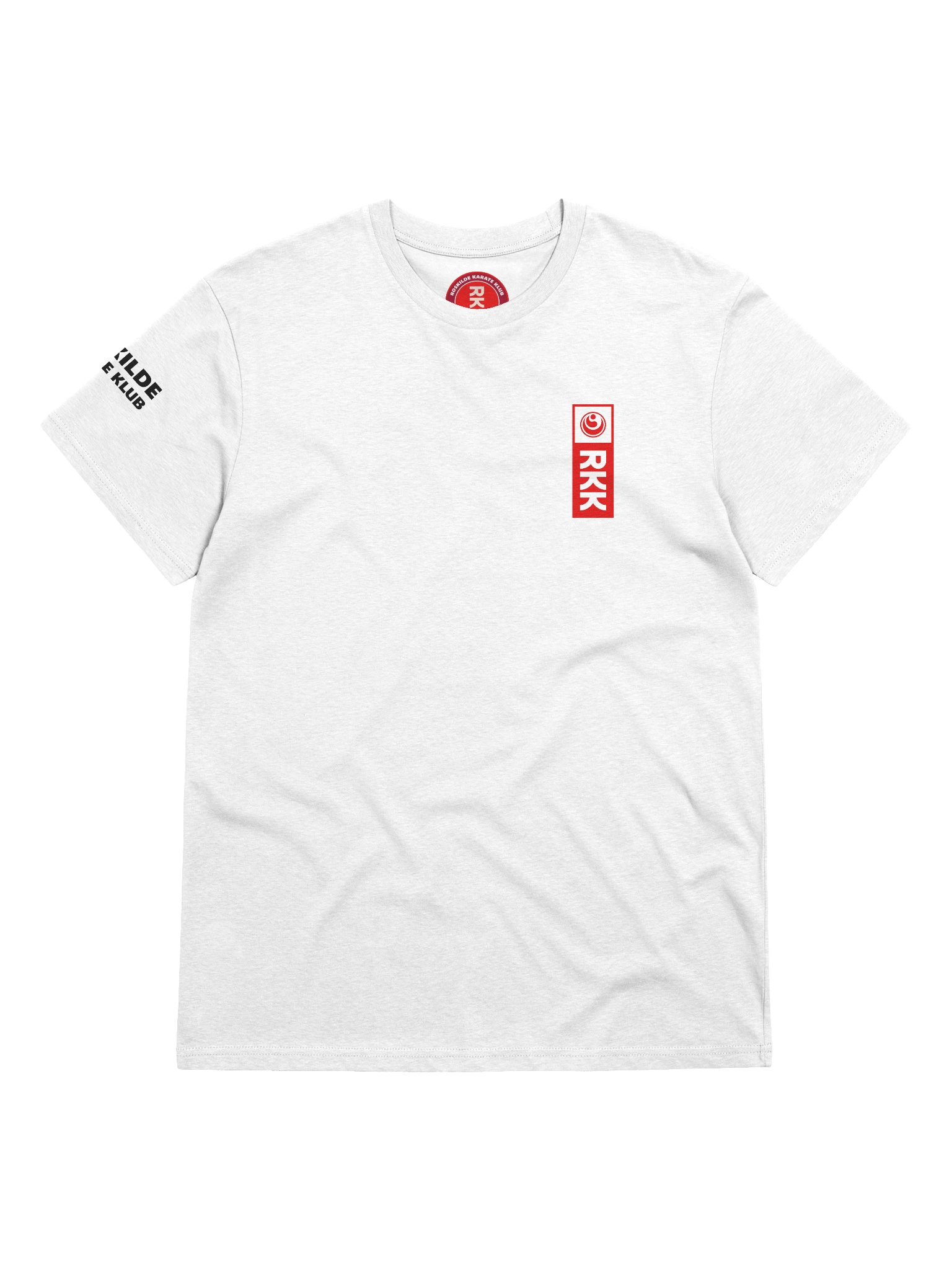 White Organic Cotton T-Shirt, Unisex, RKK Logo product image (1)