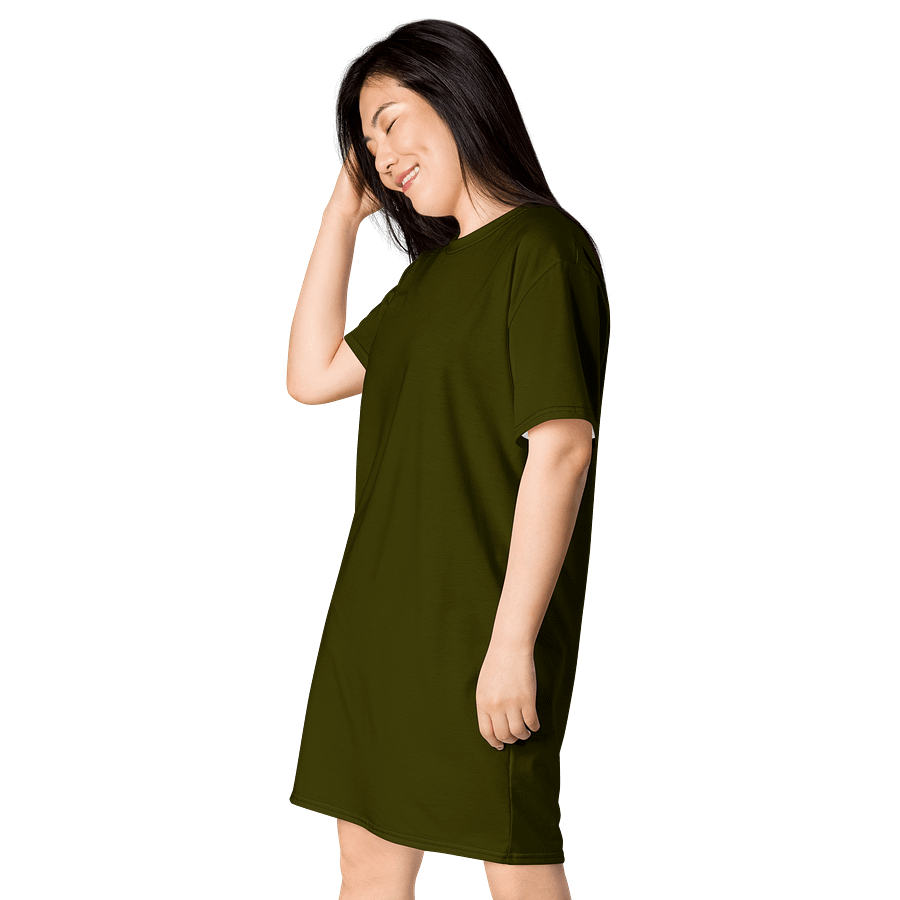 Oversized T-Shirt Dress - Rich Karaka, Sizes 2XS-6XL product image (3)