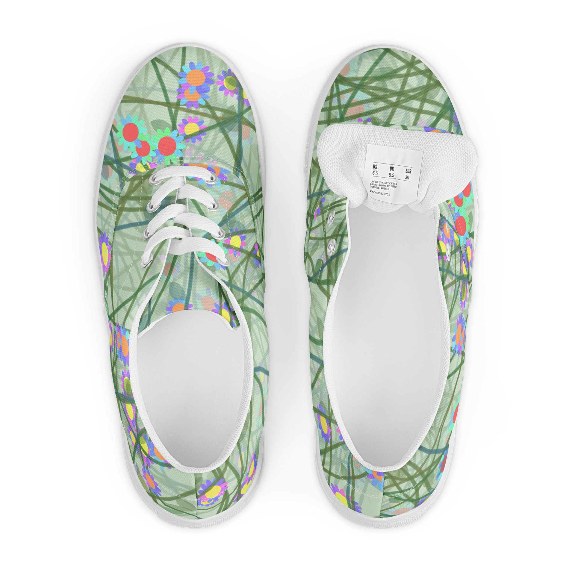 Floral Harmony Women's Lace-Up Shoes product image (5)