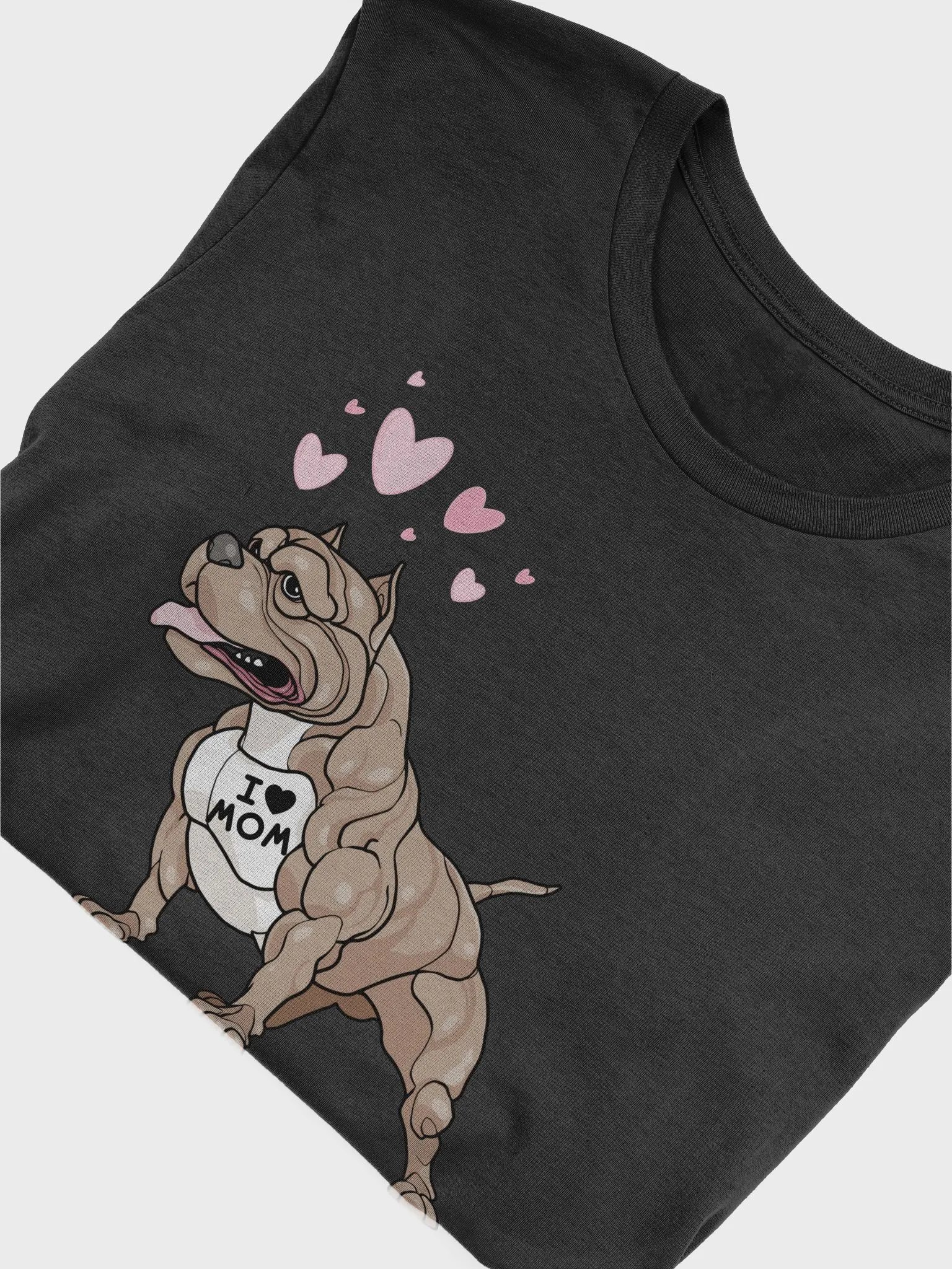 Funny Gifts Dog Pitbull I Love Mom Tattoo Gift T-Shirt product image (5)