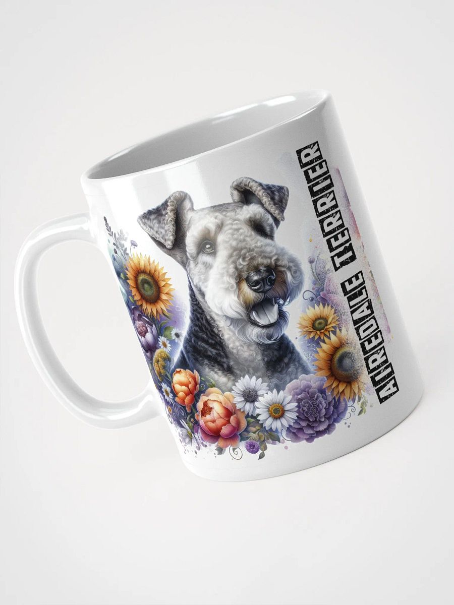 Floral Airedale Terrier Mug product image (3)