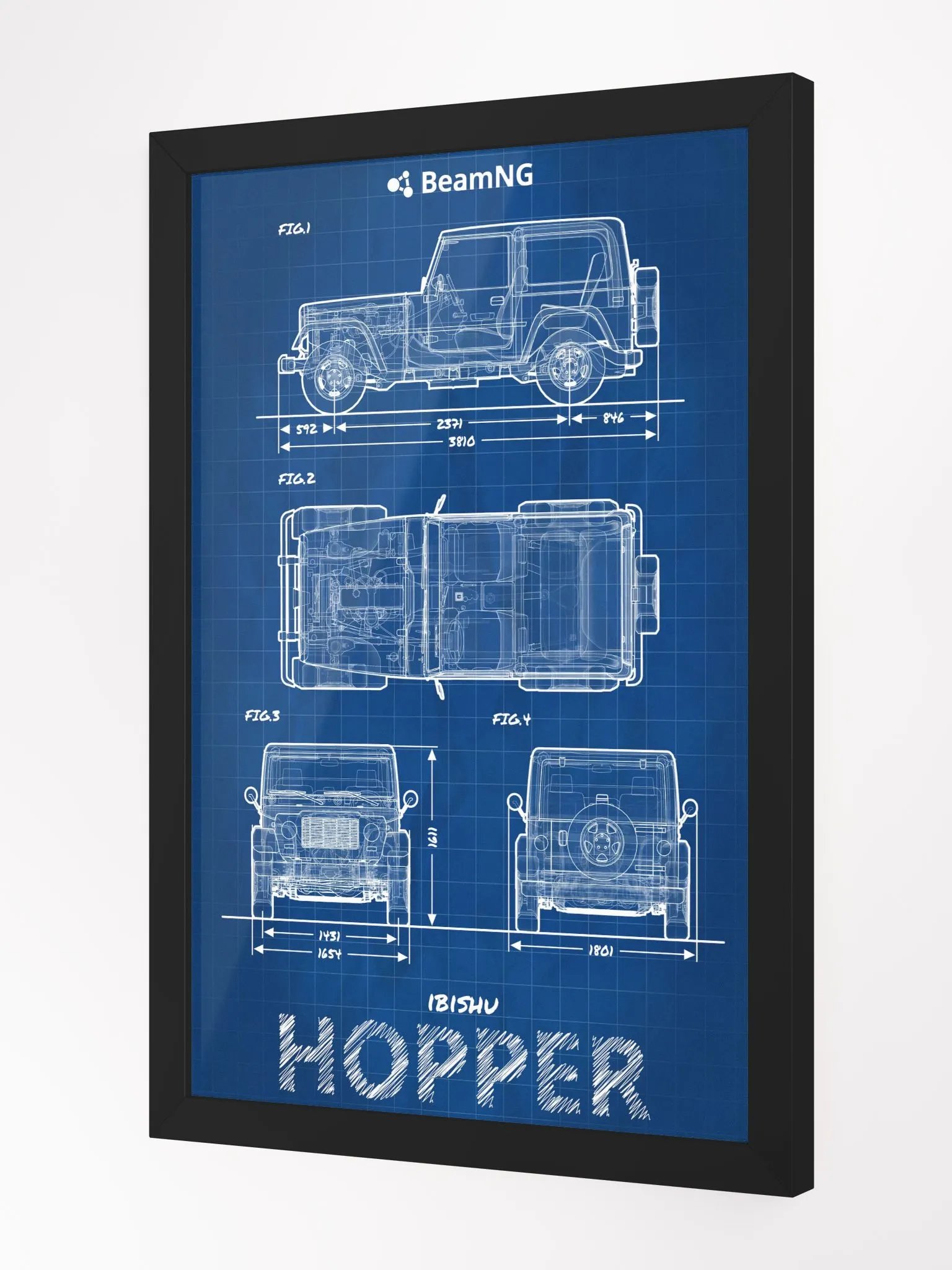 Framed Poster: Ibishu Hopper Blueprint product image (3)