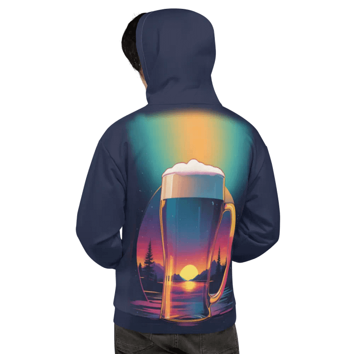 Beer Sunset All Over Print Hoodie product image (2)
