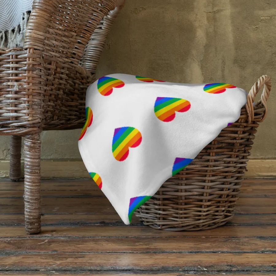 Rainbow Heart Blanket product image (11)