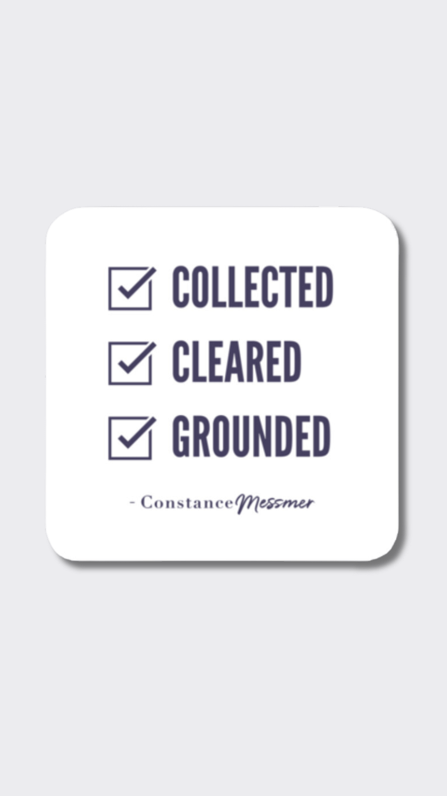 Collected, Cleared, Grounded Magnet product image (1)