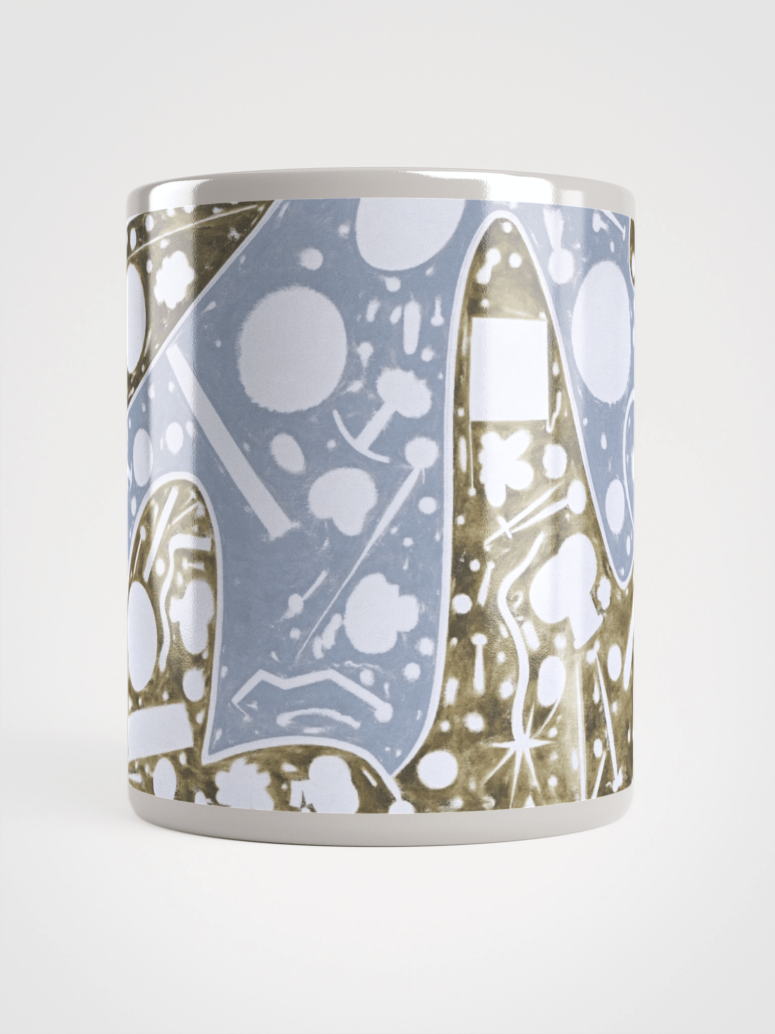 Cartoon Clock White Glossy Mug product image (17)