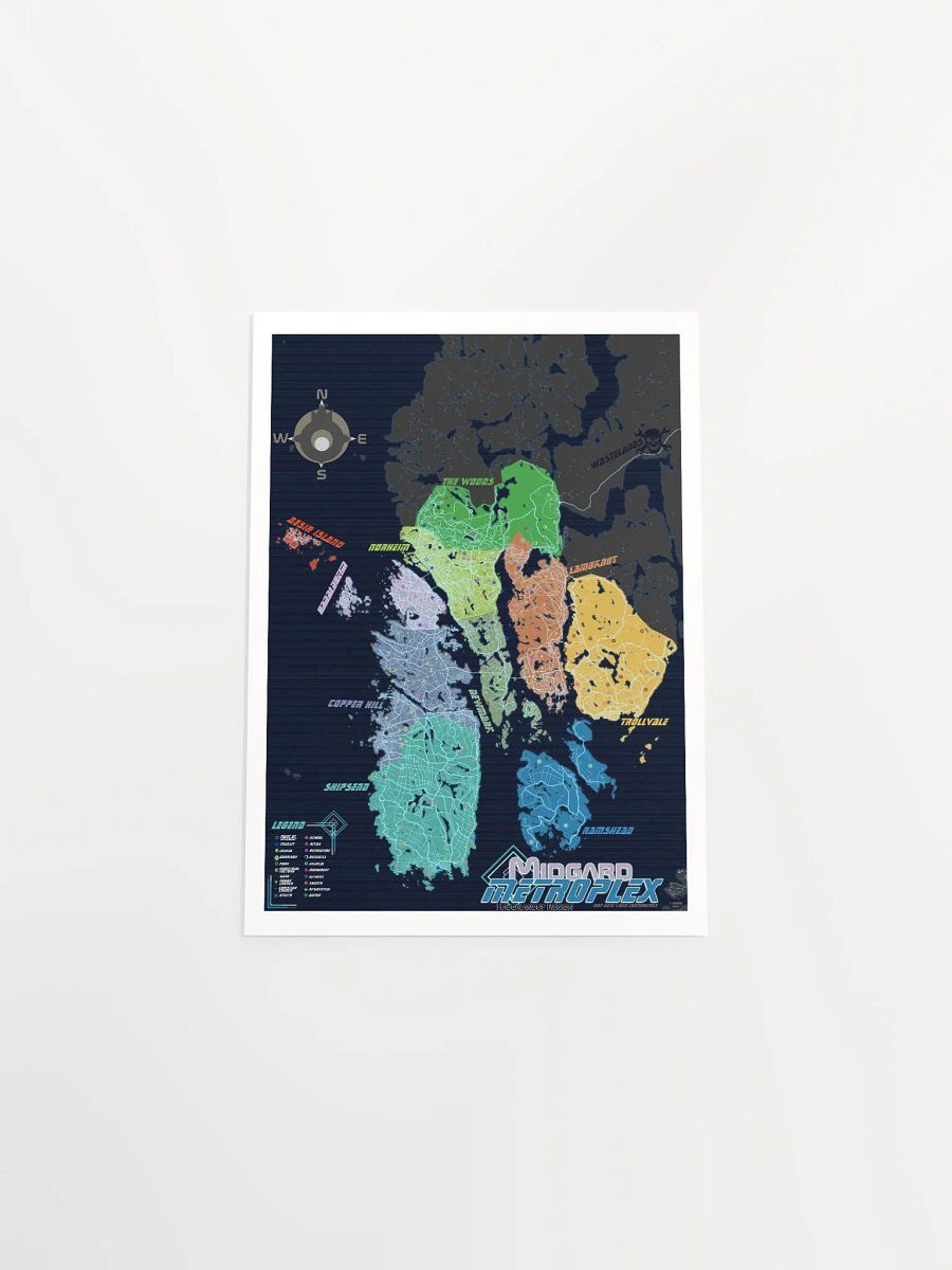 The Midgard Metroplex: Cyberpunk Norway Megacity Metropolis Map product image (16)