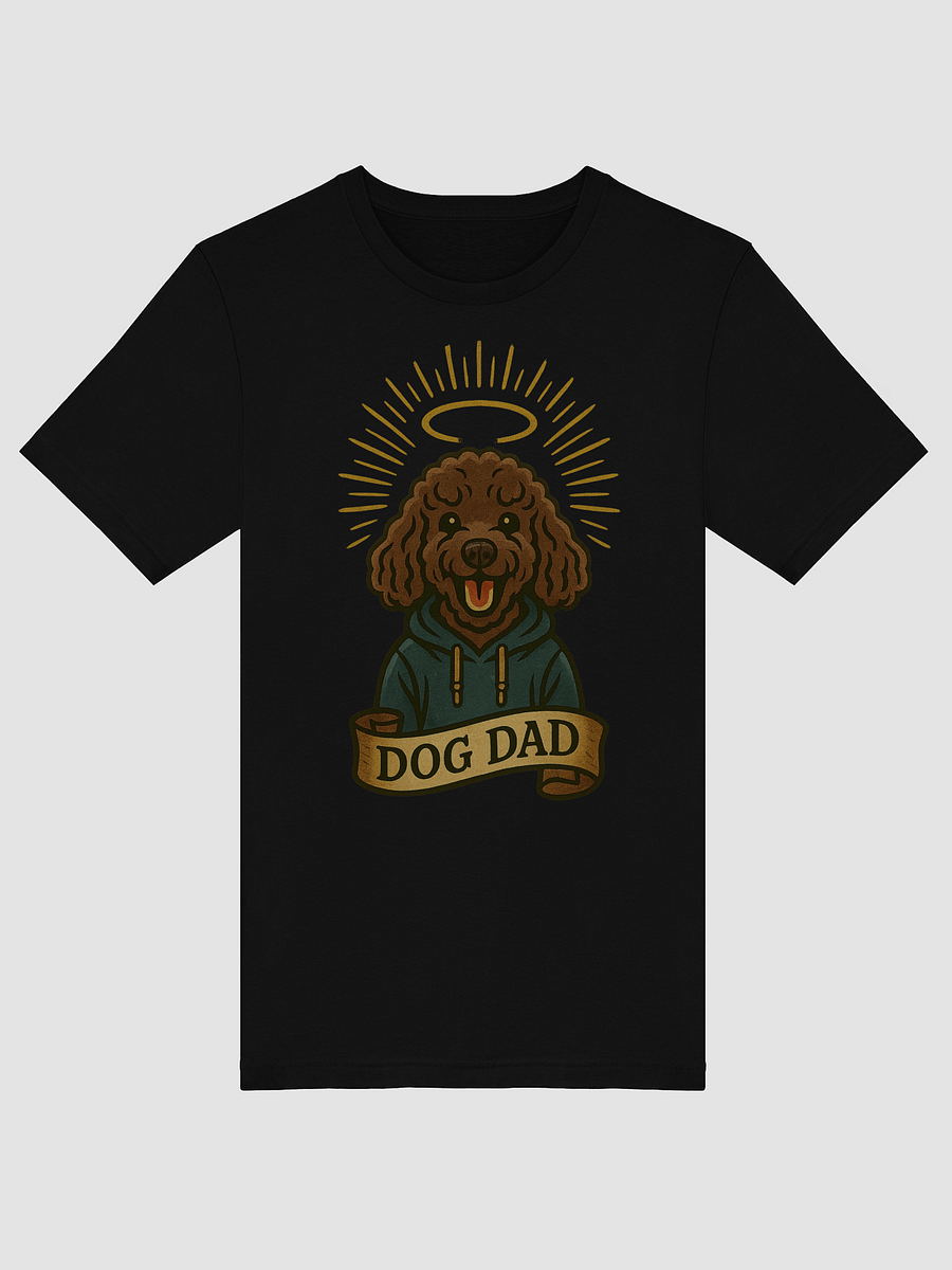 Dog Dad T-Shirt – Funny Poodle Halo Design for Proud Pet Dads – Cute Dog Lover Gift Tee for Men, Fur Baby Fathers & Canine Companions product image (5)