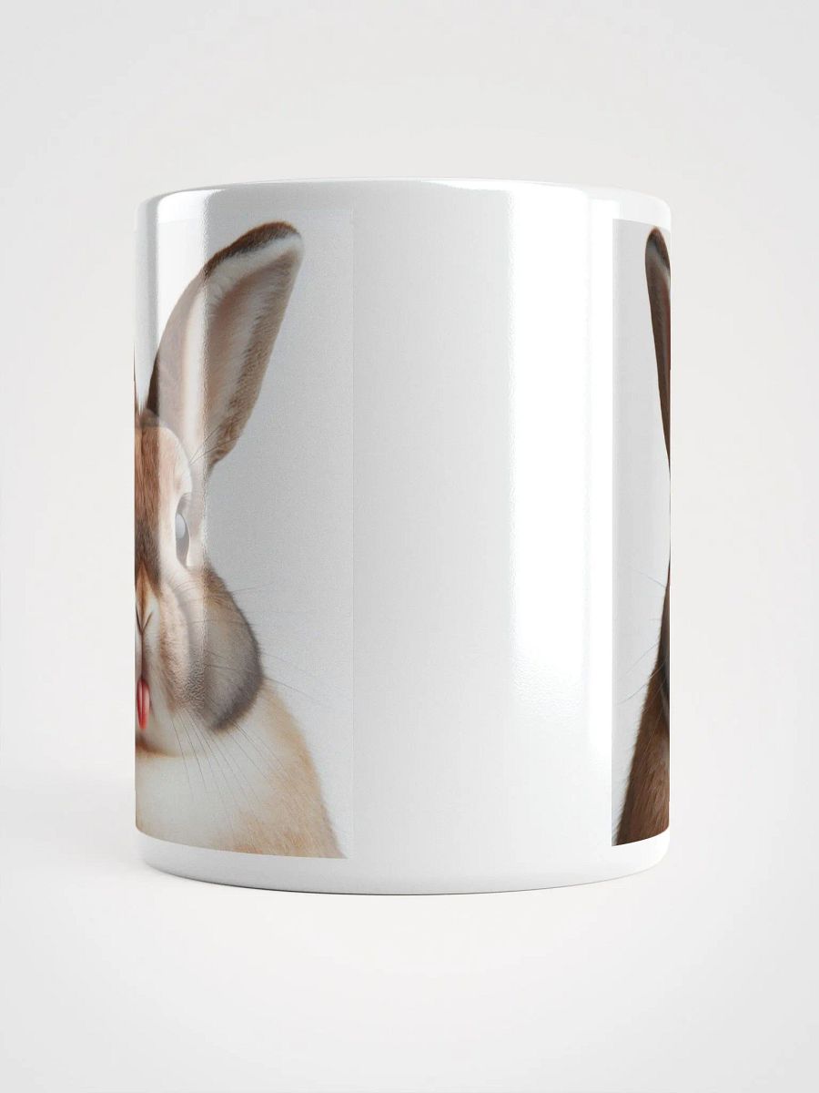 Rude Rabbit #Humorous Glossy Mug - White product image (5)