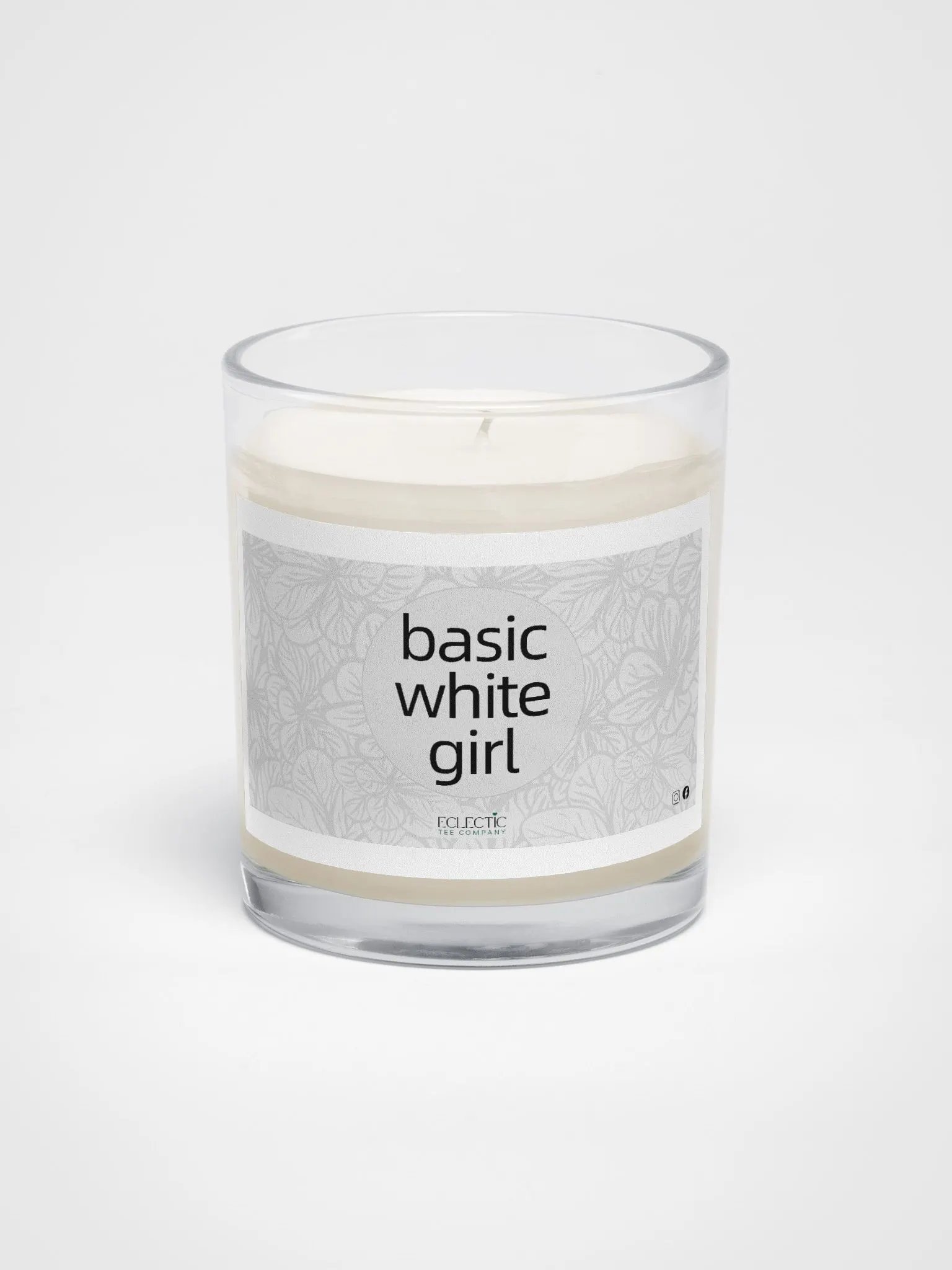 basic white girl unscented soy candle product image (1)