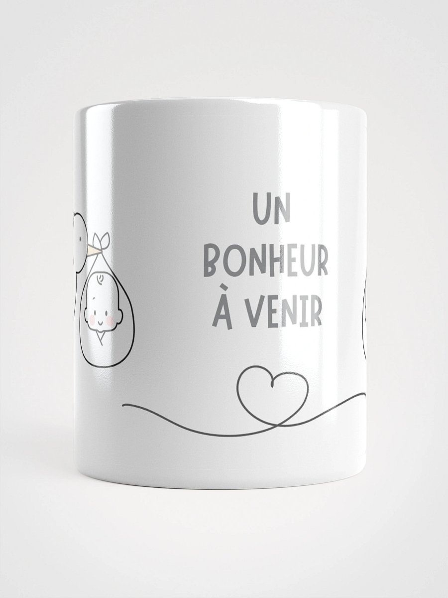 Mug Blanc - Un Bonheur à Venir - Cigogne Annonce Naissance - Cadeau Original product image (1)