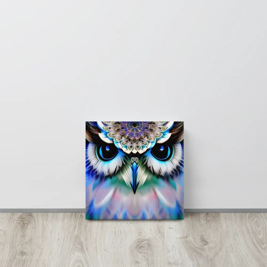 Fantasy Fractal Owl Art - v14 product image (2)