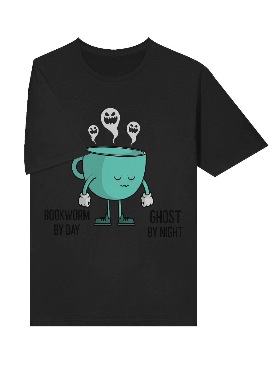 “Bookworm by Day, Ghost by Night” Cup Design T-Shirt product image (24)