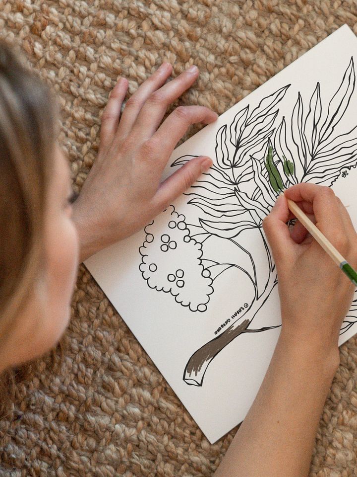 Fruit Tree Coloring Pages Printable product image (1)