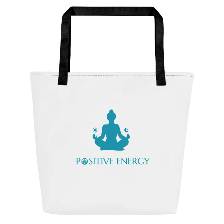 SoulGlow Custom Canvas Large Tote Bag with Pocket - Carry Your Light Everywhere product image (1)