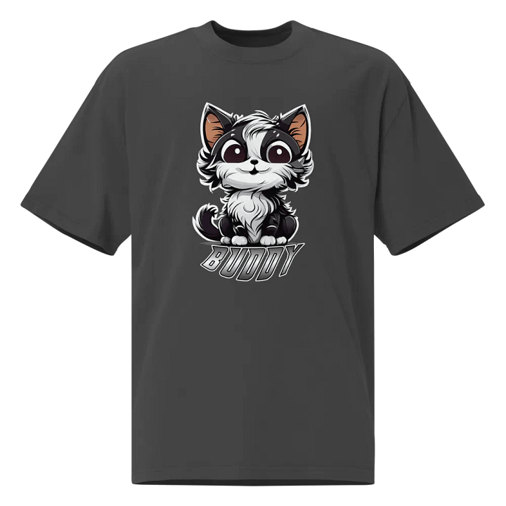 Buddy AS Colour Premium Oversized Faded T-Shirt (PRINTED) product image (2)