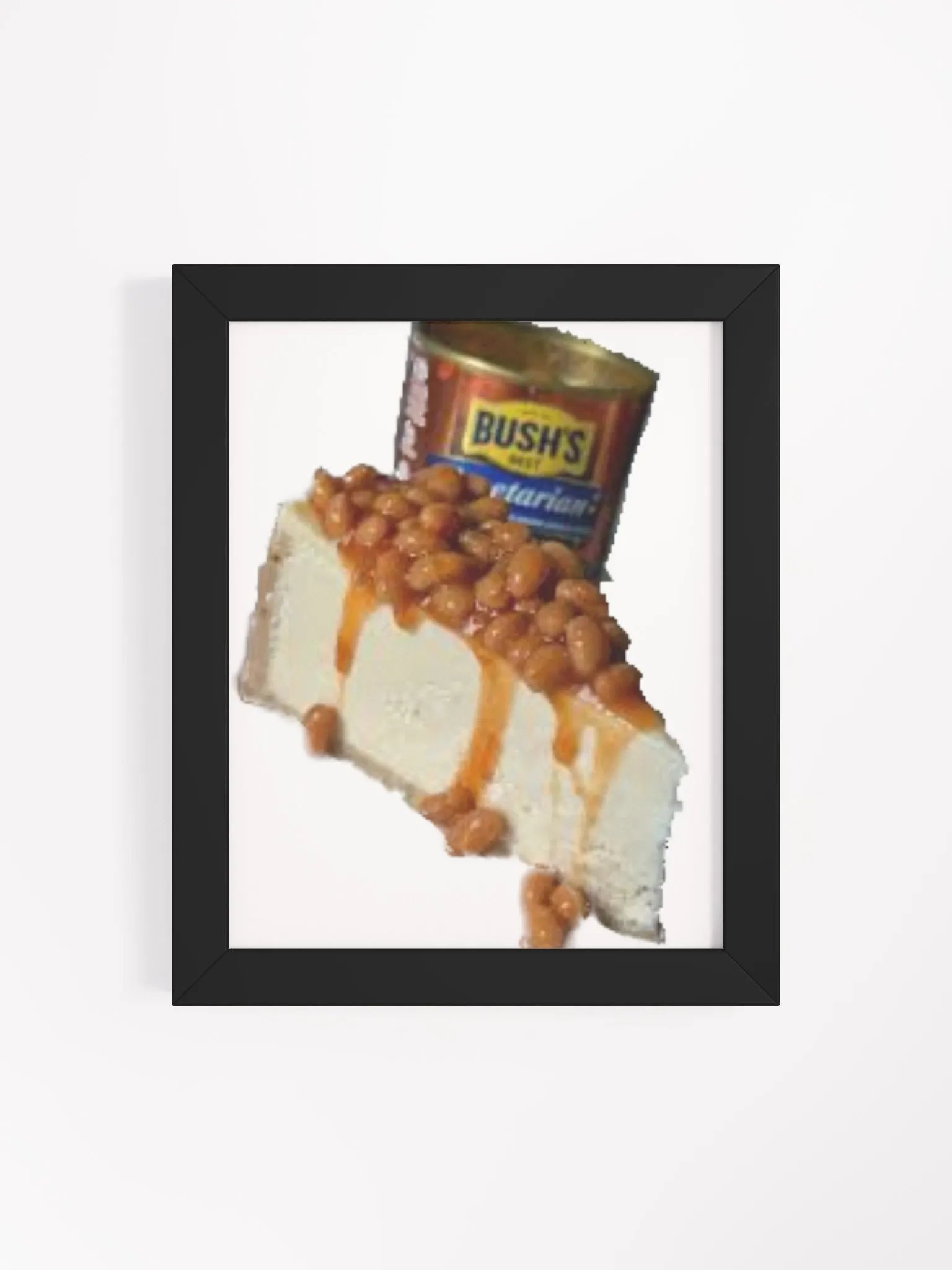 Beans on cheesecake framed image product image (23)