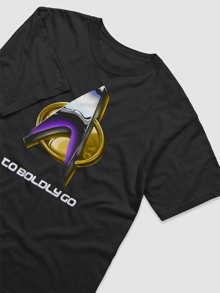 To Boldly Go Star Trek Communicator Metallic Chrome T-Shirt product image (1)