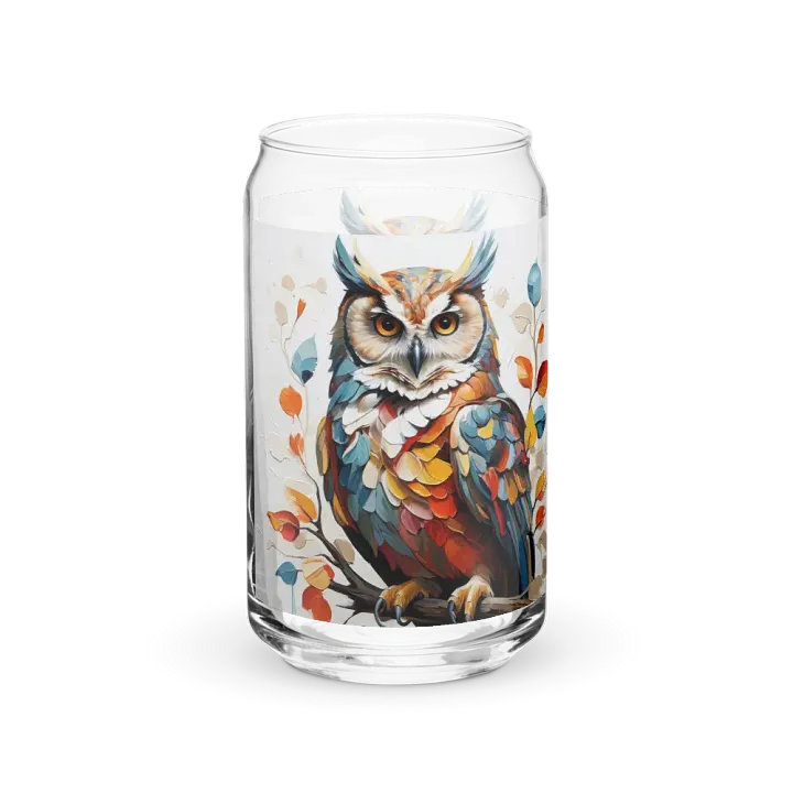 Radiant Feathers Glass Can Sipper product image (1)