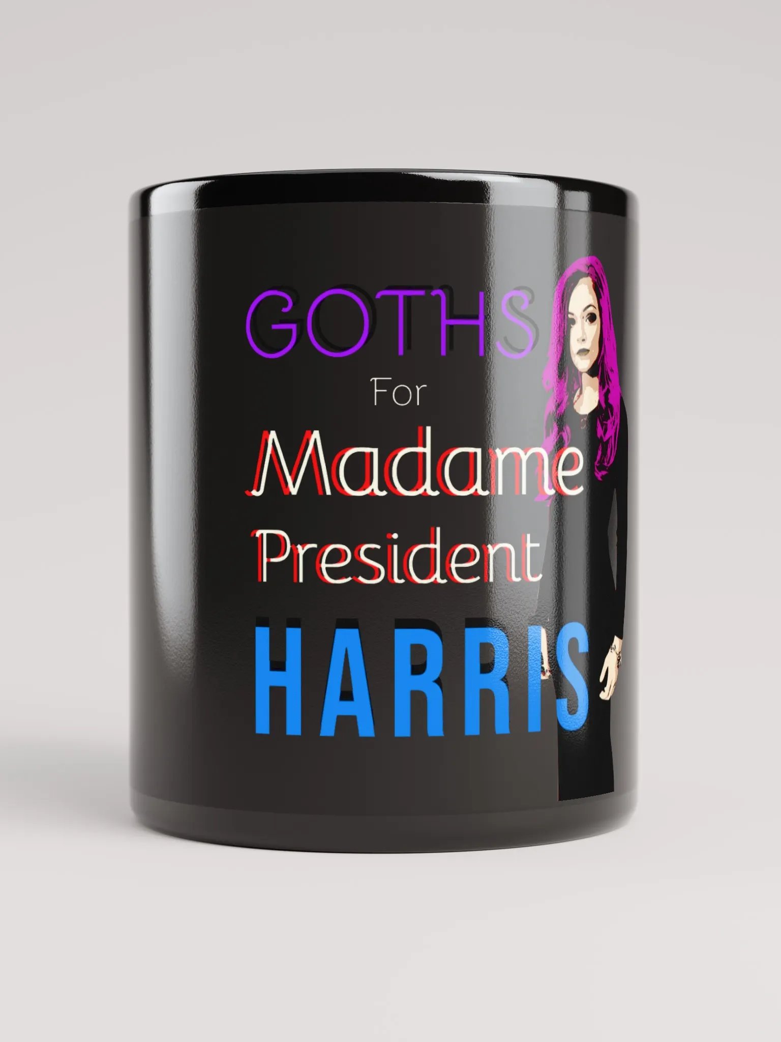 Goths For Madame President Harris Black Mug product image (1)