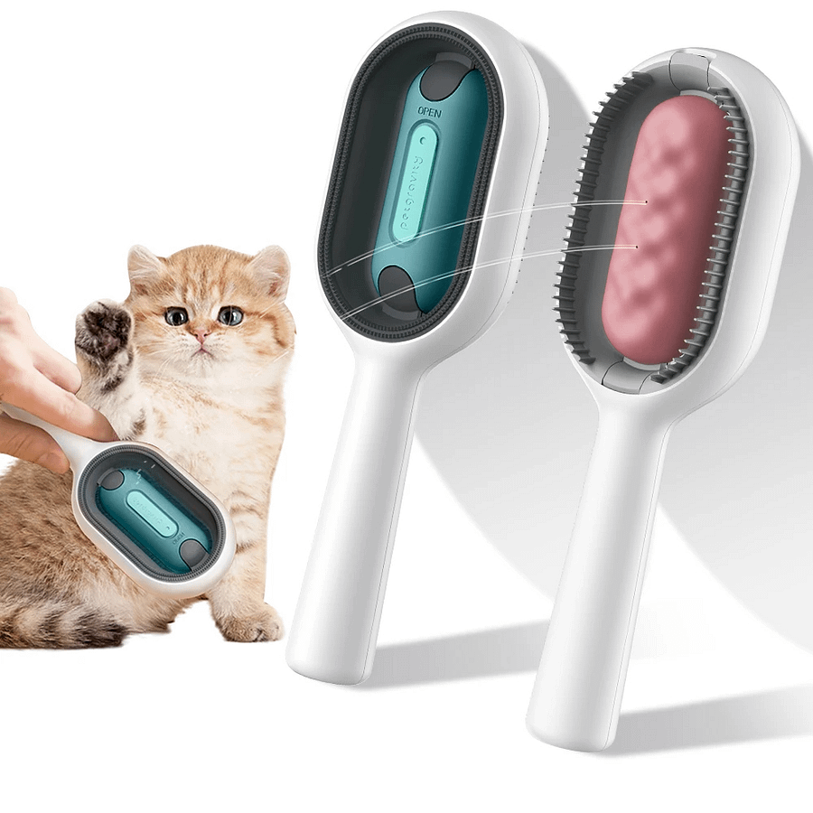 Cat Dog Hair Brush With Water Sticky Brush For Cats, 3 In-1 Cat Grooming Brush Creative Update Cat Dog Grooming Comb With Water Tank product image (5)