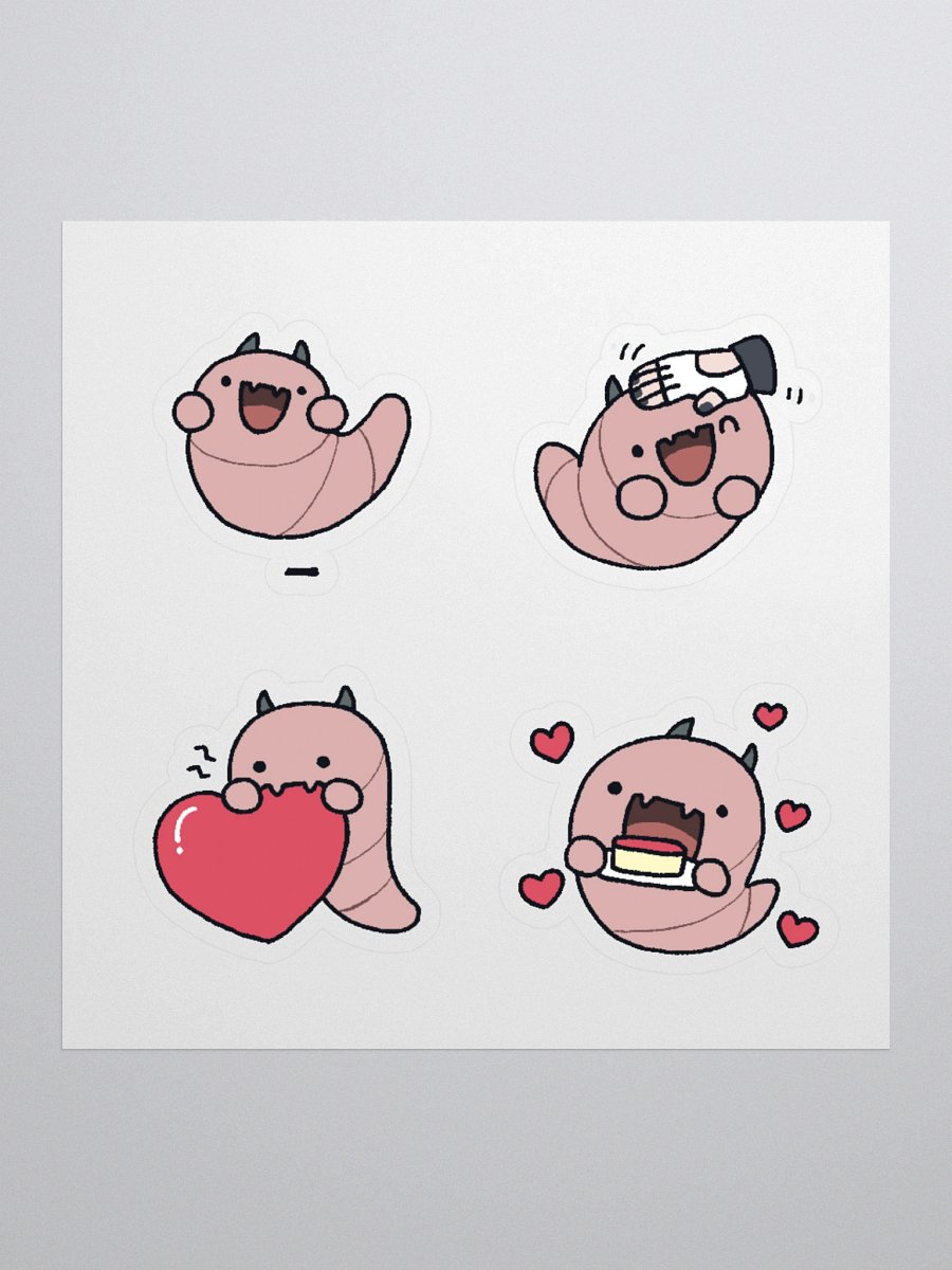 Big Worm Stickers product image (1)