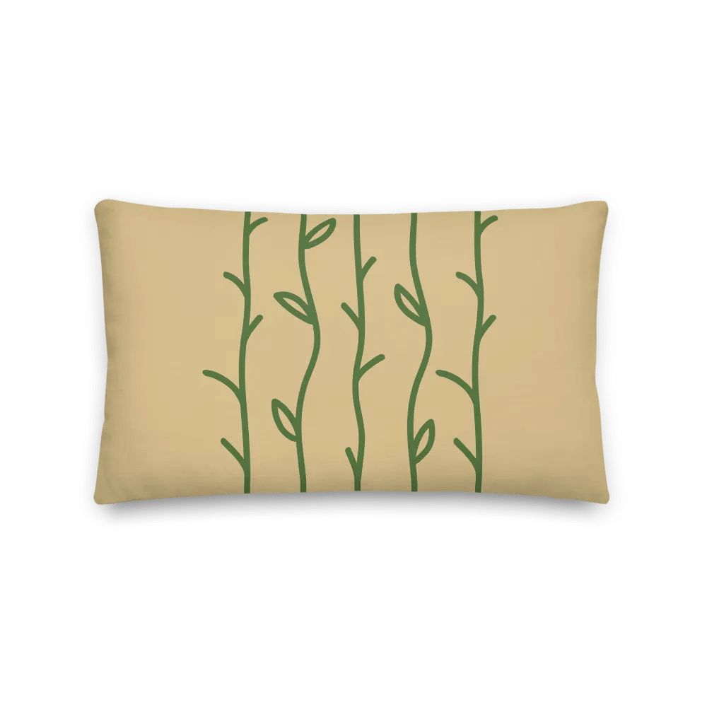 Bamboo Rose Garden Premium Pillow product image (5)