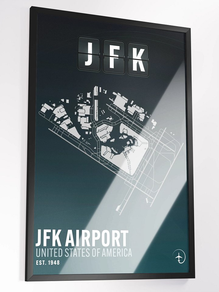 New York JFK Poster (Framed) product image (2)