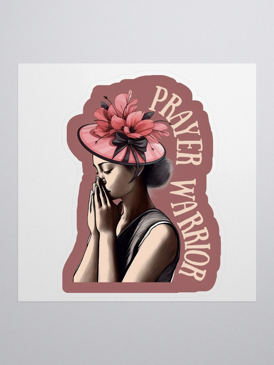 Prayer Warrior Church Lady Sticker product image (2)