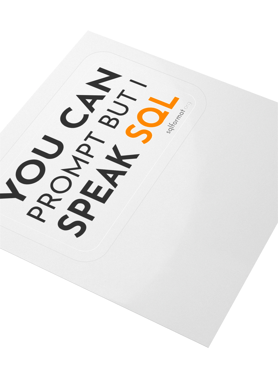 Speak SQL Sticker product image (7)