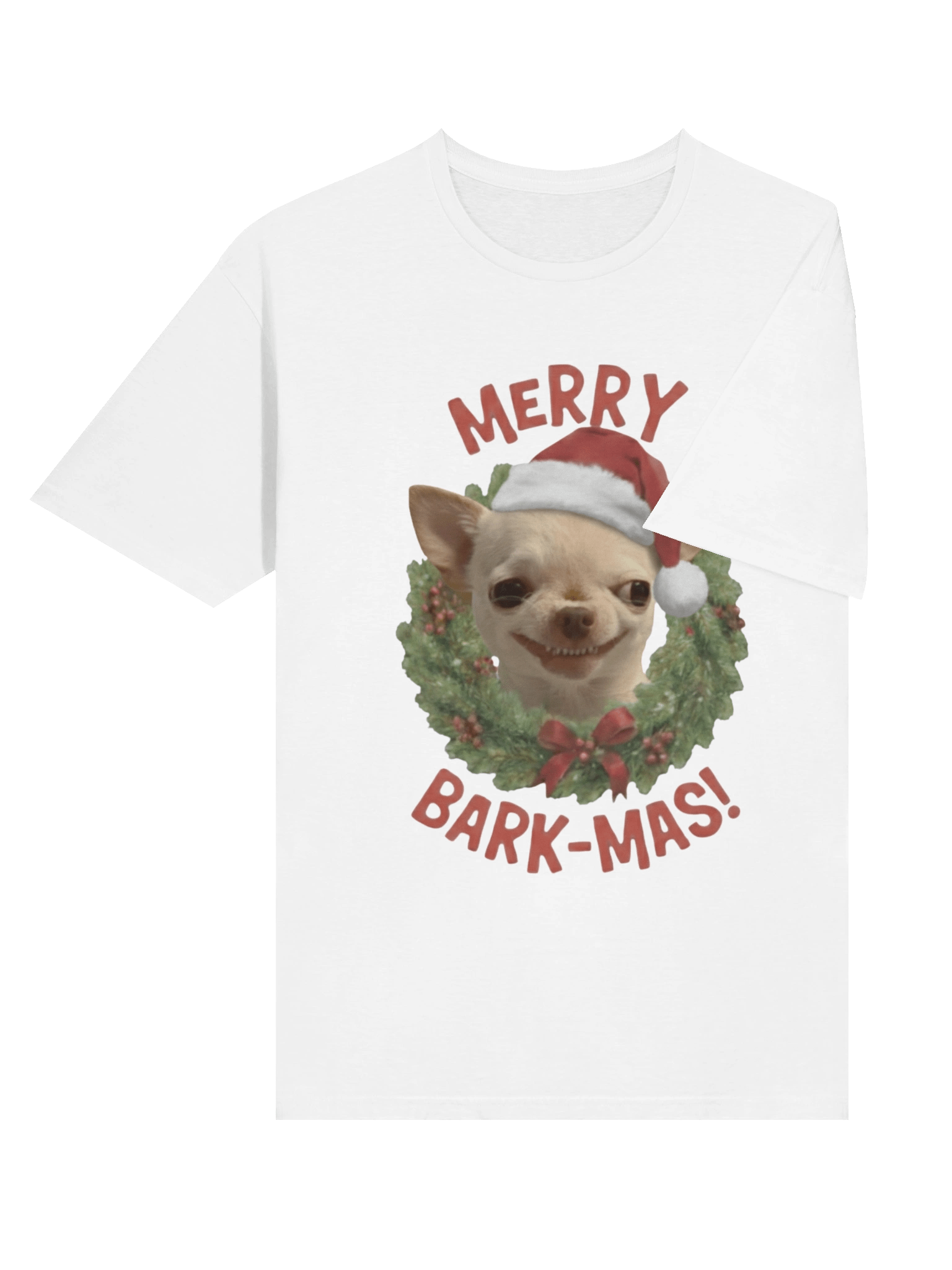 MARRY BARK-MAS! Evil Dog Meme T-Shirt product image (7)