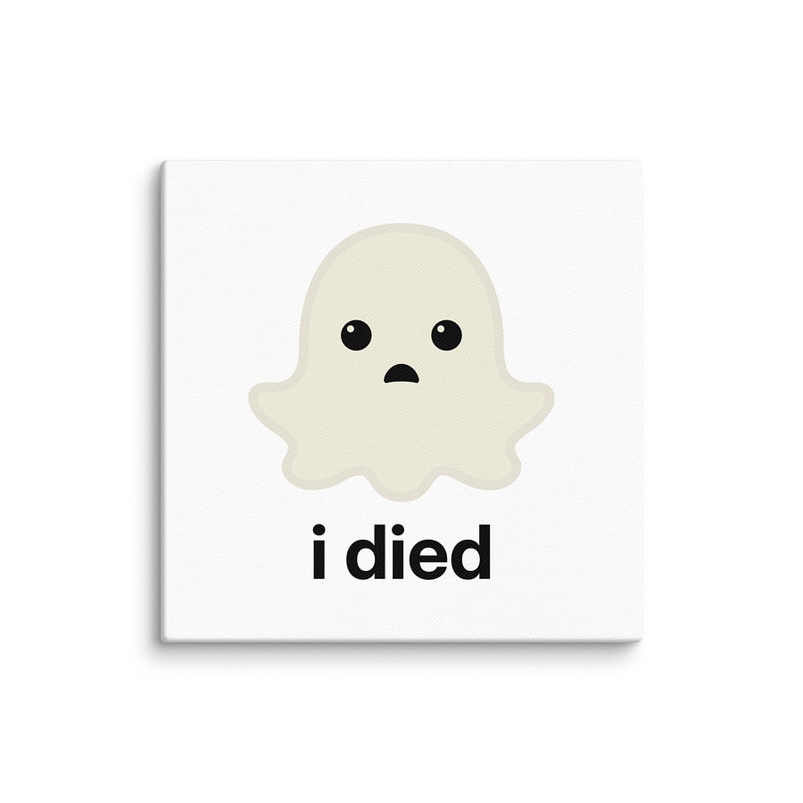 Sad Ghost Canvas Print product image (12)