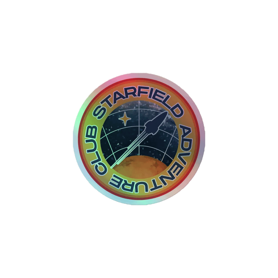 Starfield Adventure Club - Holographic Sticker product image (1)