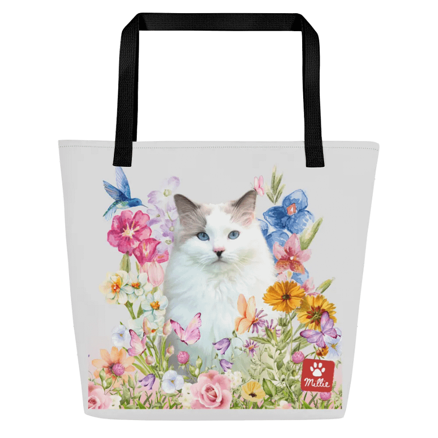🌸 Limited Edition Spring Tote – Featuring Millie the Cat! 🐾 product image (1)