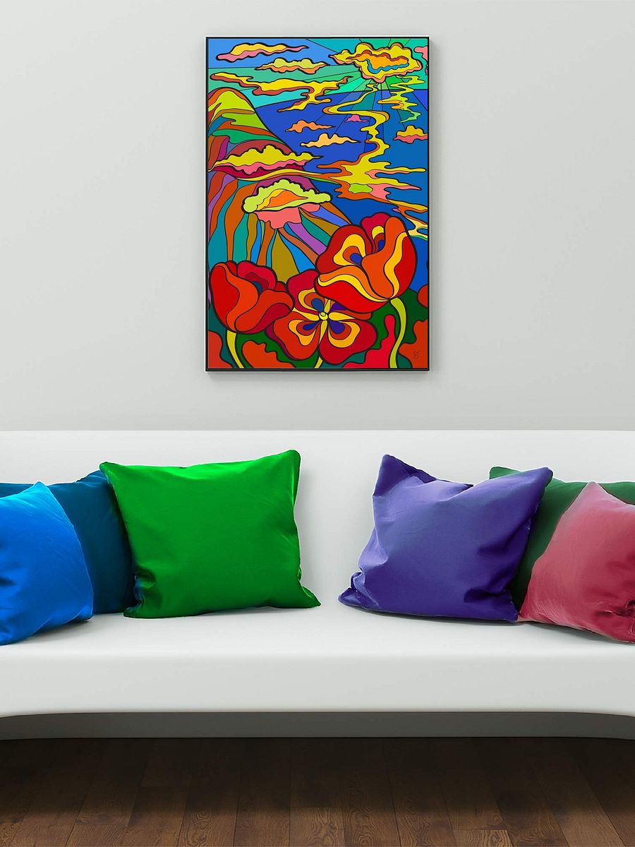 Vibrant Swirls and Blooms Poster - Bay and Poppies product image (14)